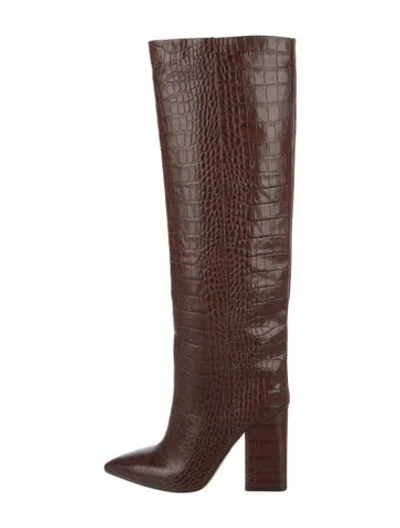 Pre-owned Paris Texas Leather Boots In Brown