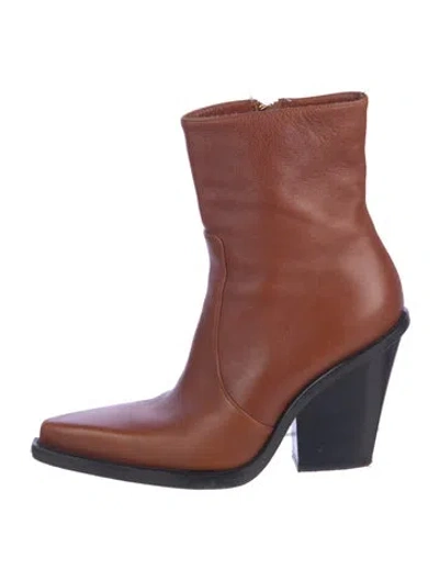Pre-owned Paris Texas Leather Boots In Brown