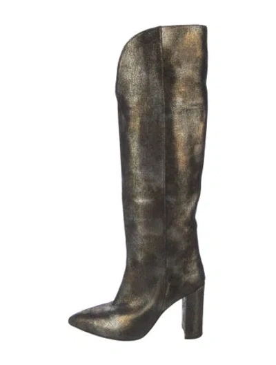 Pre-owned Paris Texas Leather Boots In Gold