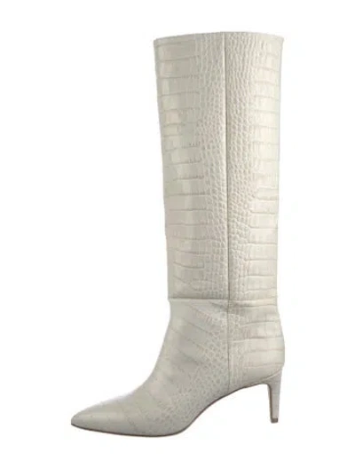 Pre-owned Paris Texas Leather Boots In Neutral