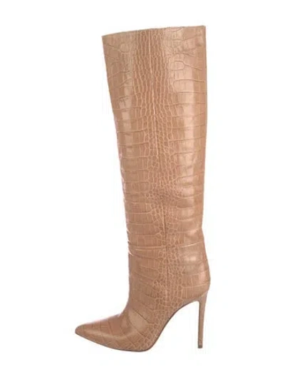 Pre-owned Paris Texas Leather Boots In Neutral
