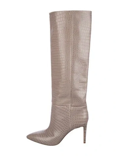 Pre-owned Paris Texas Leather Boots In Neutral