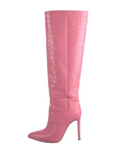 Pre-owned Paris Texas Leather Boots In Pink