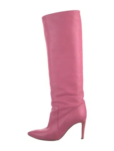 Pre-owned Paris Texas Leather Boots In Pink