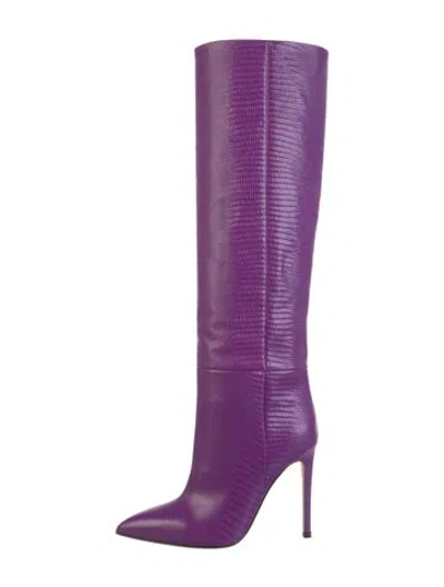 Pre-owned Paris Texas Leather Boots In Purple