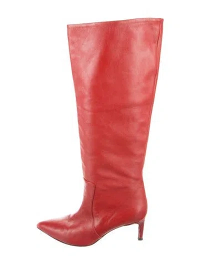 Pre-owned Paris Texas Leather Boots In Red