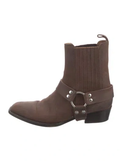 Pre-owned Paris Texas Leather Chelsea Boots In Brown