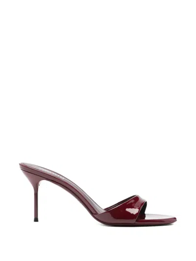 Paris Texas Woman Sandals Burgundy Size 8 Leather In Black