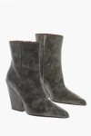 Paris Texas Woman Ankle Boots Grey Size 7.5 Leather
