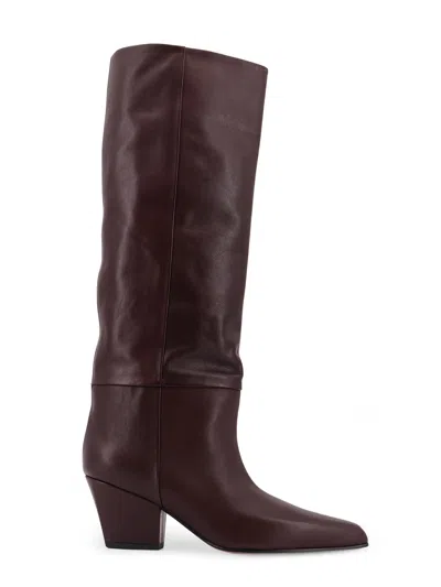 Paris Texas Leather Jane Boot 60 In Brown