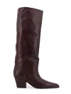 Paris Texas Leather Knee-high Block Heel Boot