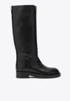 Paris Texas Leather Knee-high Boots In Black