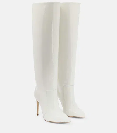 Paris Texas Knee-high Leather Boots In Beige
