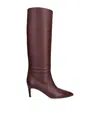 Paris Texas Leather Knee-high Stiletto Boots 60 In Brown
