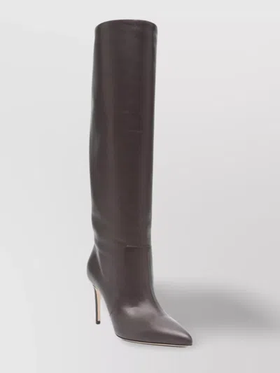 Paris Texas Leather Knee Length Stiletto Heel Boots