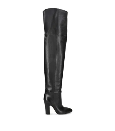 Paris Texas Leather Lavinia Knee-high Boots 100 In Black