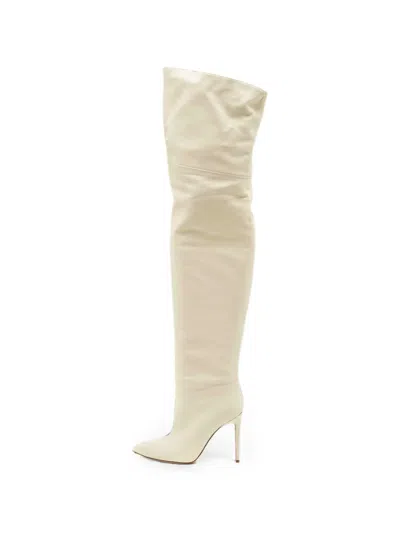 Pre-owned Paris Texas Leather Over-the-knee Boots In Neutral