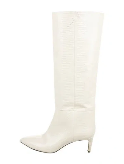 Pre-owned Paris Texas Leather Rain Boots In White
