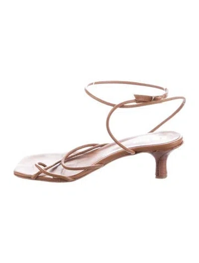 Pre-owned Paris Texas Leather Sandals In Brown