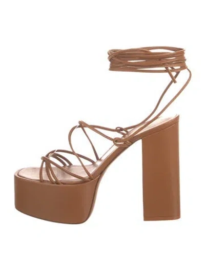 Pre-owned Paris Texas Leather Sandals In Brown