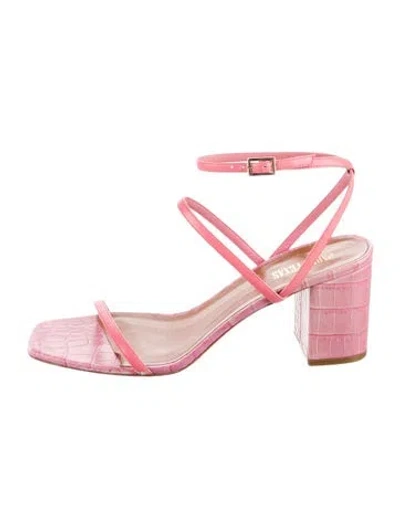 Pre-owned Paris Texas Leather Sandals In Pink
