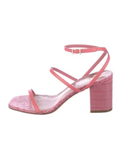 Pre-owned Paris Texas Leather Sandals In Pink