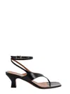 PARIS TEXAS LEATHER SANDALS WITH AYERS EFFECT