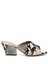 Paris Texas Leather Shoes Sandals In Animal Print
