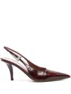 Paris Texas Jessica 75 Leather Slingback Pumps In Red