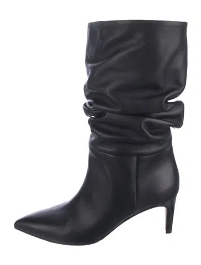 Pre-owned Paris Texas Leather Slouch Boots In Black