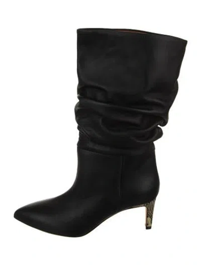 Pre-owned Paris Texas Leather Slouch Boots In Black