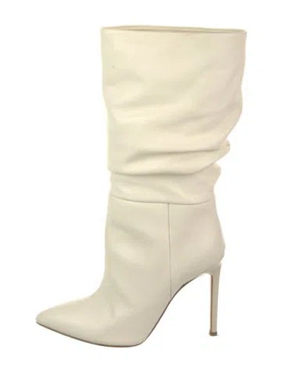 Pre-owned Paris Texas Leather Slouch Boots In Neutral
