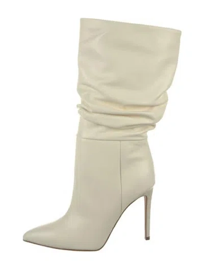 Pre-owned Paris Texas Leather Slouch Boots In Neutrals