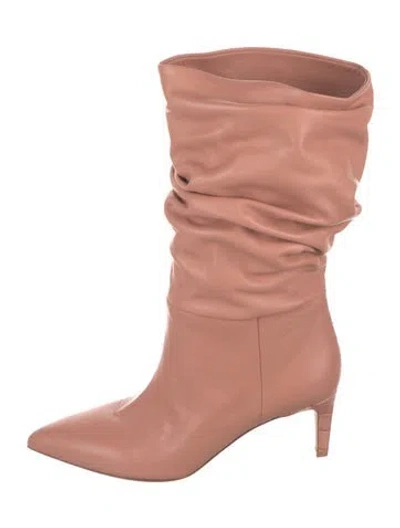 Pre-owned Paris Texas Leather Slouch Boots In Pink
