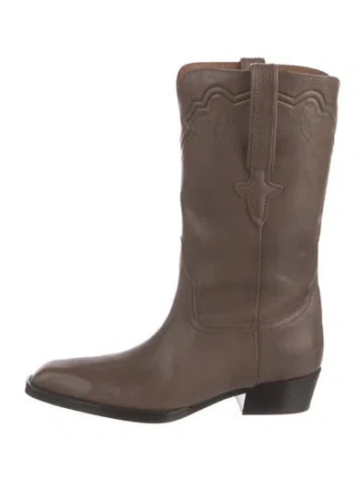 Pre-owned Paris Texas Leather Western Boots In Brown
