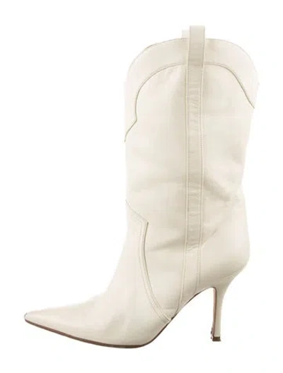 Pre-owned Paris Texas Leather Western Boots In Neutrals