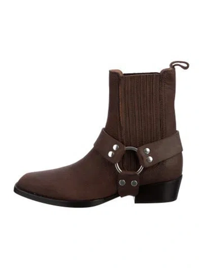 Pre-owned Paris Texas Leather Western Boots W/ Tags In Brown