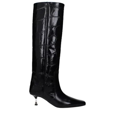 Paris Texas Leather Women's Boot In Black