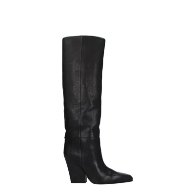 Paris Texas Leather Women's Boot In Black