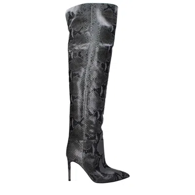 Paris Texas Leather Women's Boot In Gray