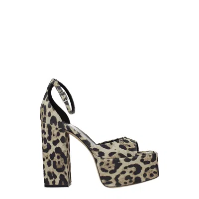 Paris Texas Leather Women's Sandal In Beige