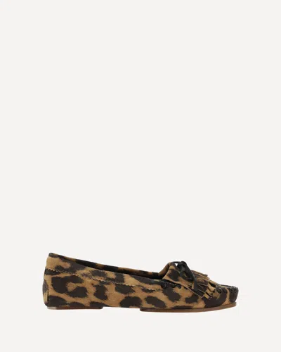 Paris Texas Leopard Print Indiana Loafers In Animal Print