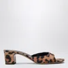 Paris Texas Leopard Print Lara Mule Sandal In Multicolor