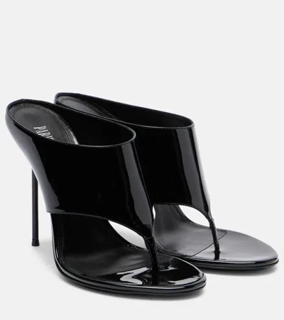 Paris Texas Lidia 105 Patent Leather Mules In Black