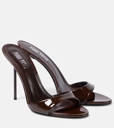 Paris Texas Lidia 105mm Patent-leather Mules In Red