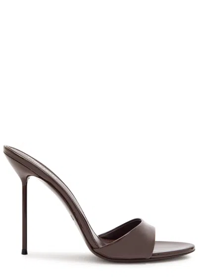 Paris Texas Lidia 105 Patent Leather Mules In Brown