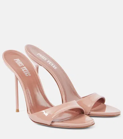 Paris Texas Lidia 105 Patent Leather Mules In Pink