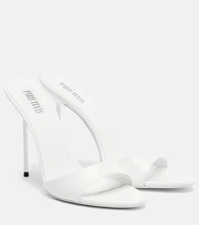 Paris Texas Lidia 105 Patent Leather Mules In White