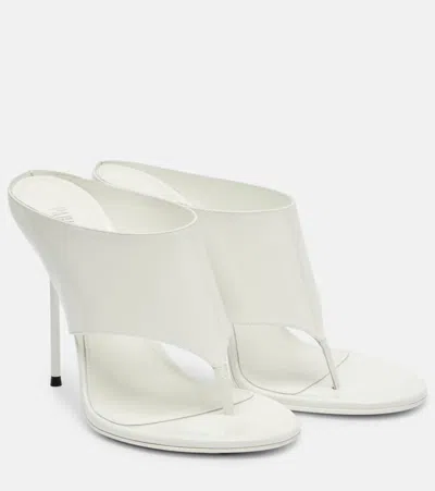 Paris Texas Lidia 105 Patent Leather Mules In White