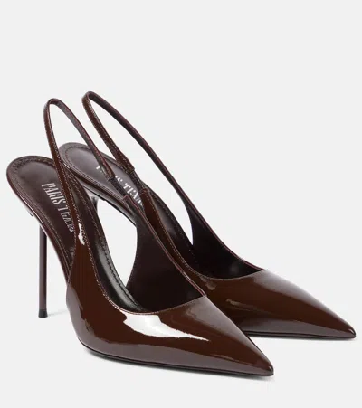 Paris Texas Patent Leather Lidia Slingback Pumps 105 In Red